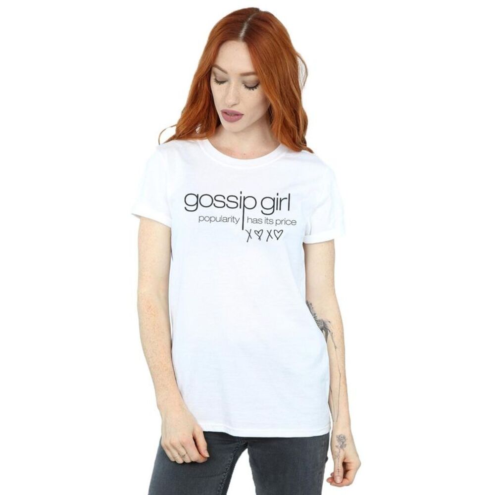 Gossip Girl Womens/Ladies Popularity Has It�'s Price Cotton Boyfriend T-Shirt /